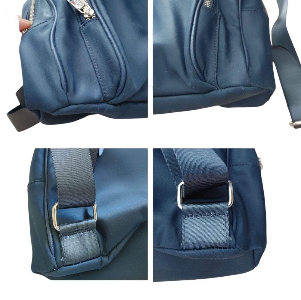 Karl Lagerfeld Navy Nylon Backpack - Picture 9 of 16